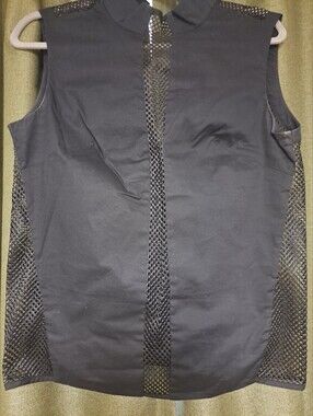L.A.M.B Sexy Mesh Black Top